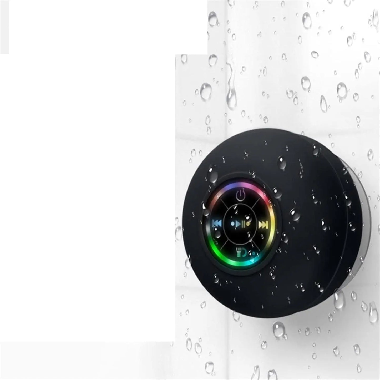 Large Suction Cup Waterproof Bluetooth Speaker – Shower & Outdoor Use es7me6-ax