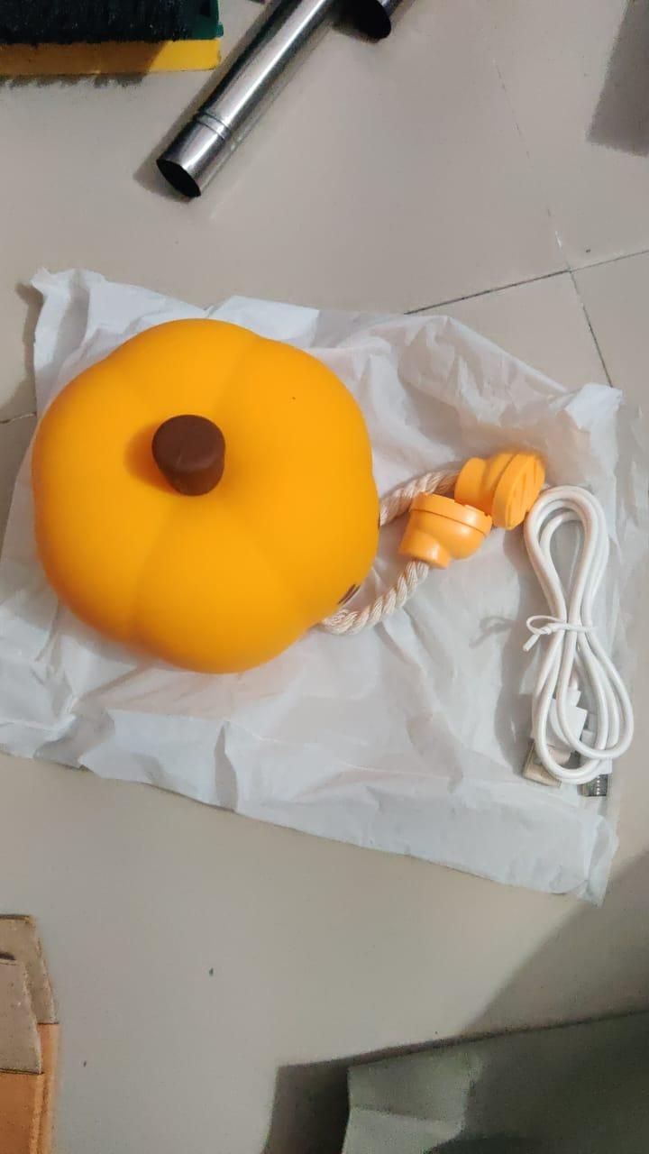 Sad Pumpkin Silicone Lamp – Quirky Soft Glow