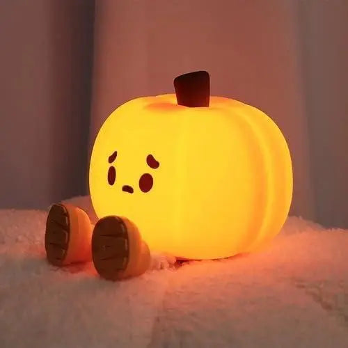 Sad Pumpkin Silicone Lamp – Quirky Soft Glow es7me6-ax