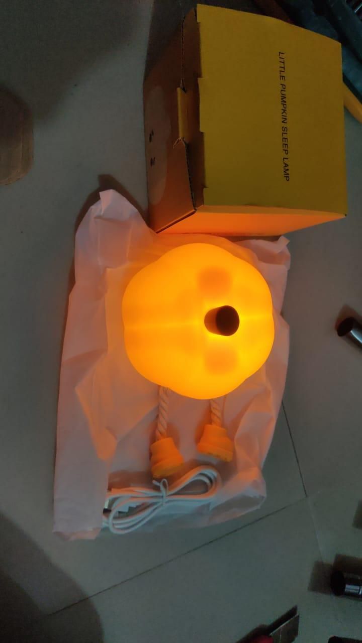Sad Pumpkin Silicone Lamp – Quirky Soft Glow