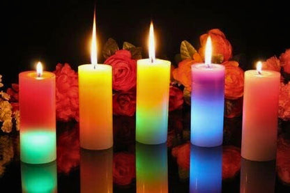 Colour Changing Mood Candle – LED Light with Magical Multi-Color Glow es7me6-ax