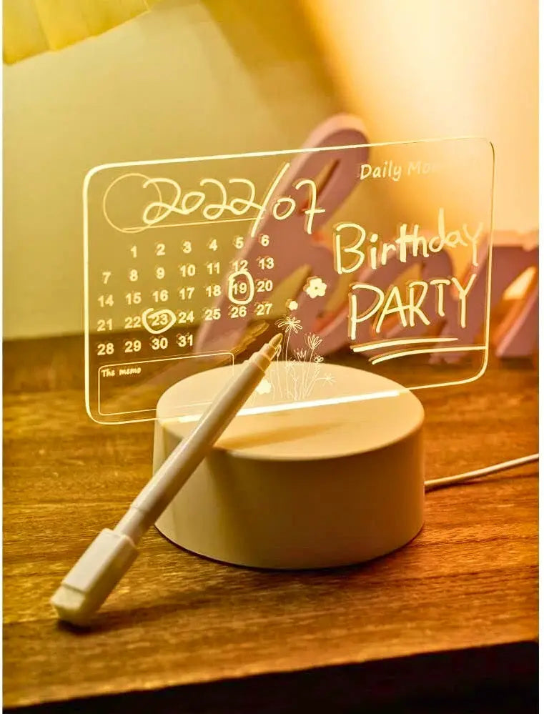 3D Acrylic LED Writing Board – Glow & Create es7me6-ax