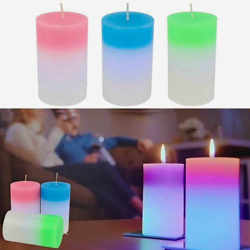 Colour Changing Mood Candle – LED Light with Magical Multi-Color Glow es7me6-ax