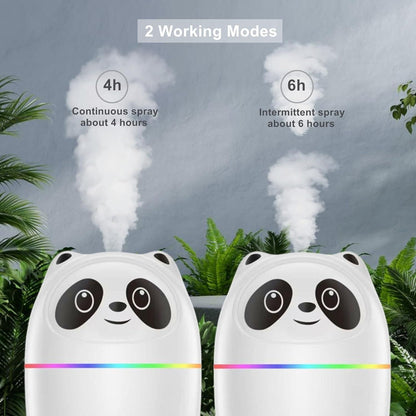 Panda Humidifier & 7-Color Night Light – Cool Mist Companion
