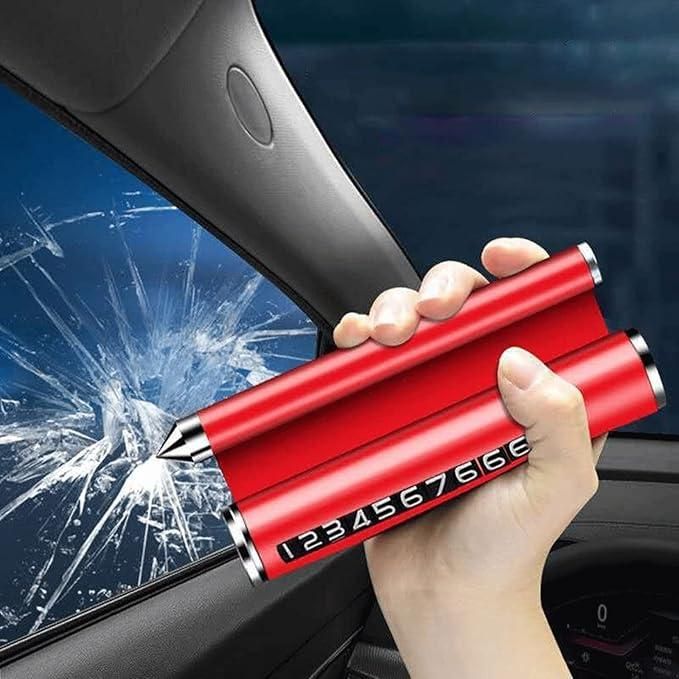 Multipurpose Car Safety Hammer – Window Breaker & Seatbelt Cutter for Emergency Escape