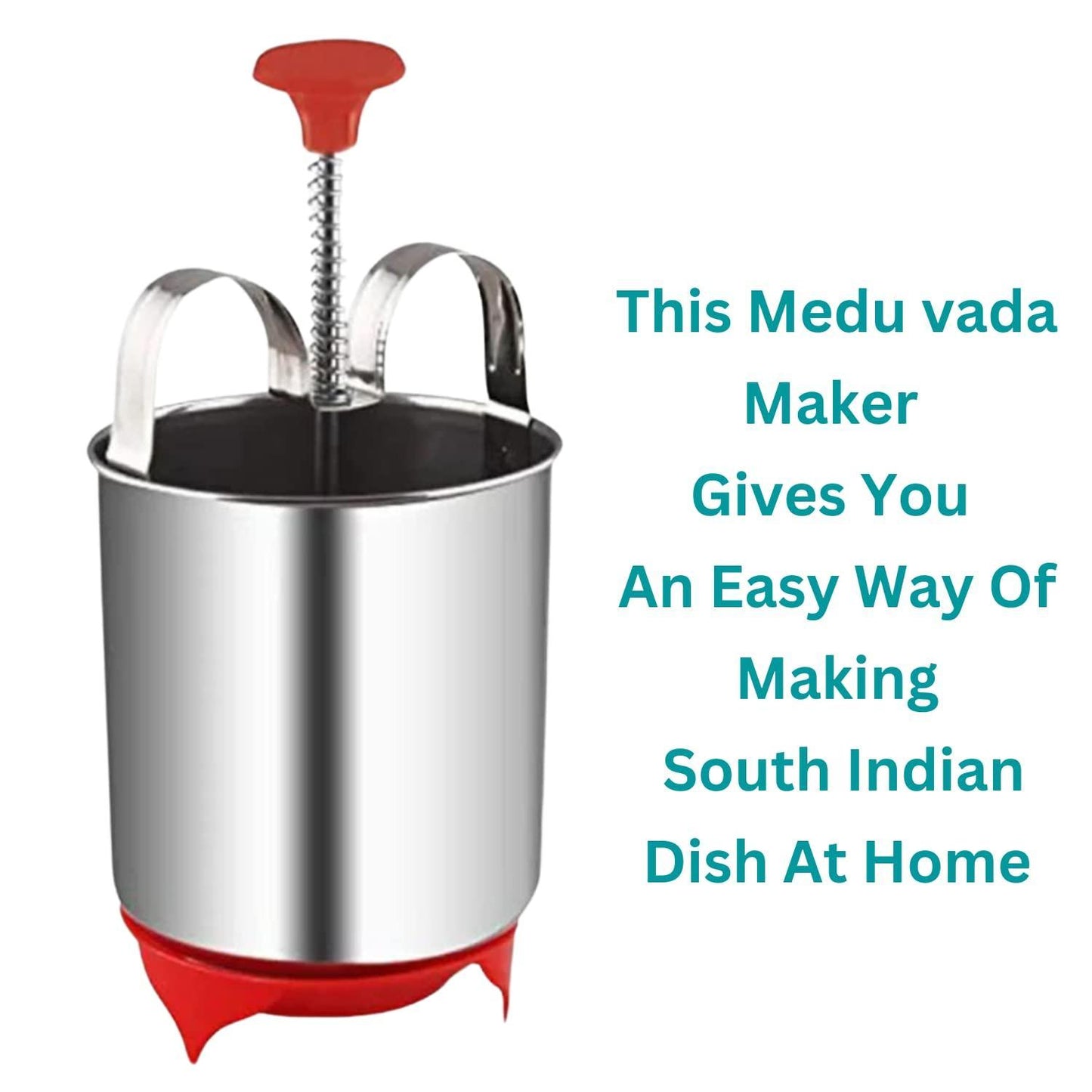Stainless Steel Medu Vada Maker w/ Stand | Rust‑Free Indian Kitchen Utensil
