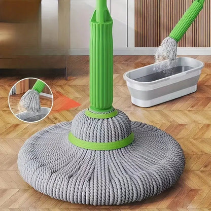 Self-Twisting Water Rotating Mop – 360° Spin Cleaning System