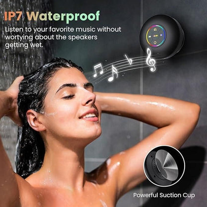 Large Suction Cup Waterproof Bluetooth Speaker – Shower & Outdoor Use