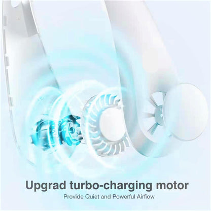 Portable Bladeless Hanging Rechargeable Neck Fan — Hands-Free Cooling