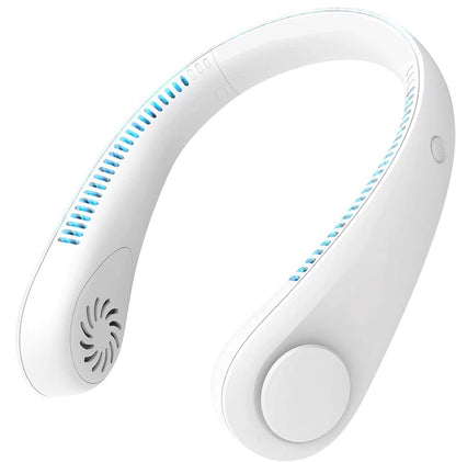Portable Bladeless Hanging Rechargeable Neck Fan — Hands-Free Cooling