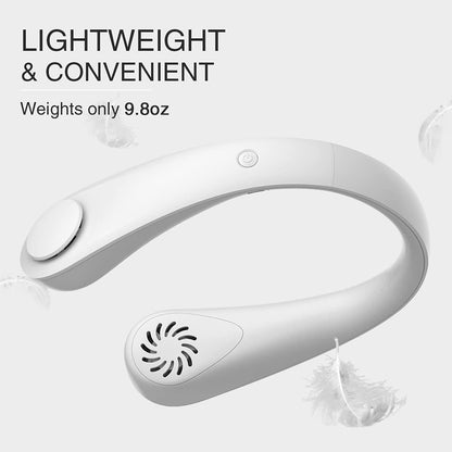 Portable Bladeless Hanging Rechargeable Neck Fan — Hands-Free Cooling