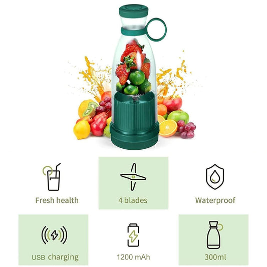 Electric Portable Mini Juicer Bottle – Wireless Smoothie Blender