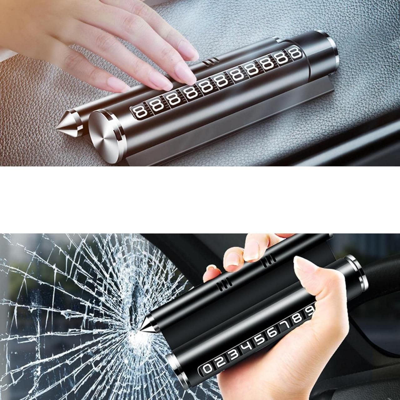 Multipurpose Car Safety Hammer – Window Breaker & Seatbelt Cutter for Emergency Escape