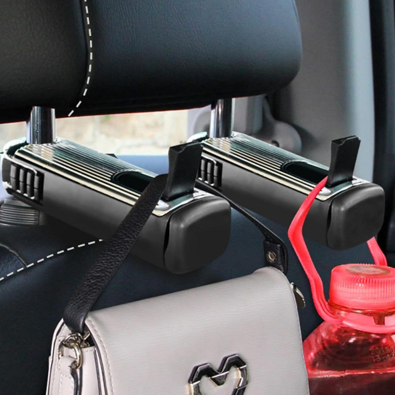 Car Hooks Holder Hanger – 360° Rotatable Car Organizer