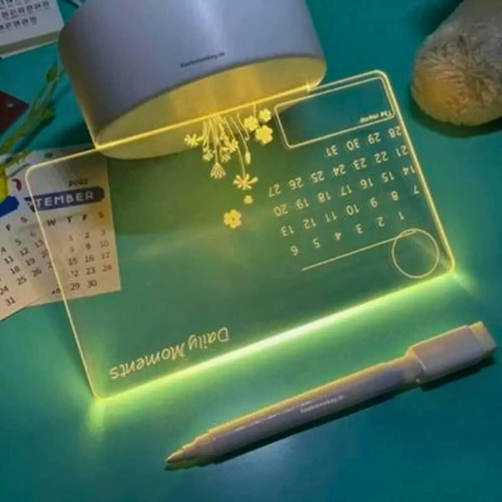 3D Acrylic LED Writing Board – Glow & Create es7me6-ax