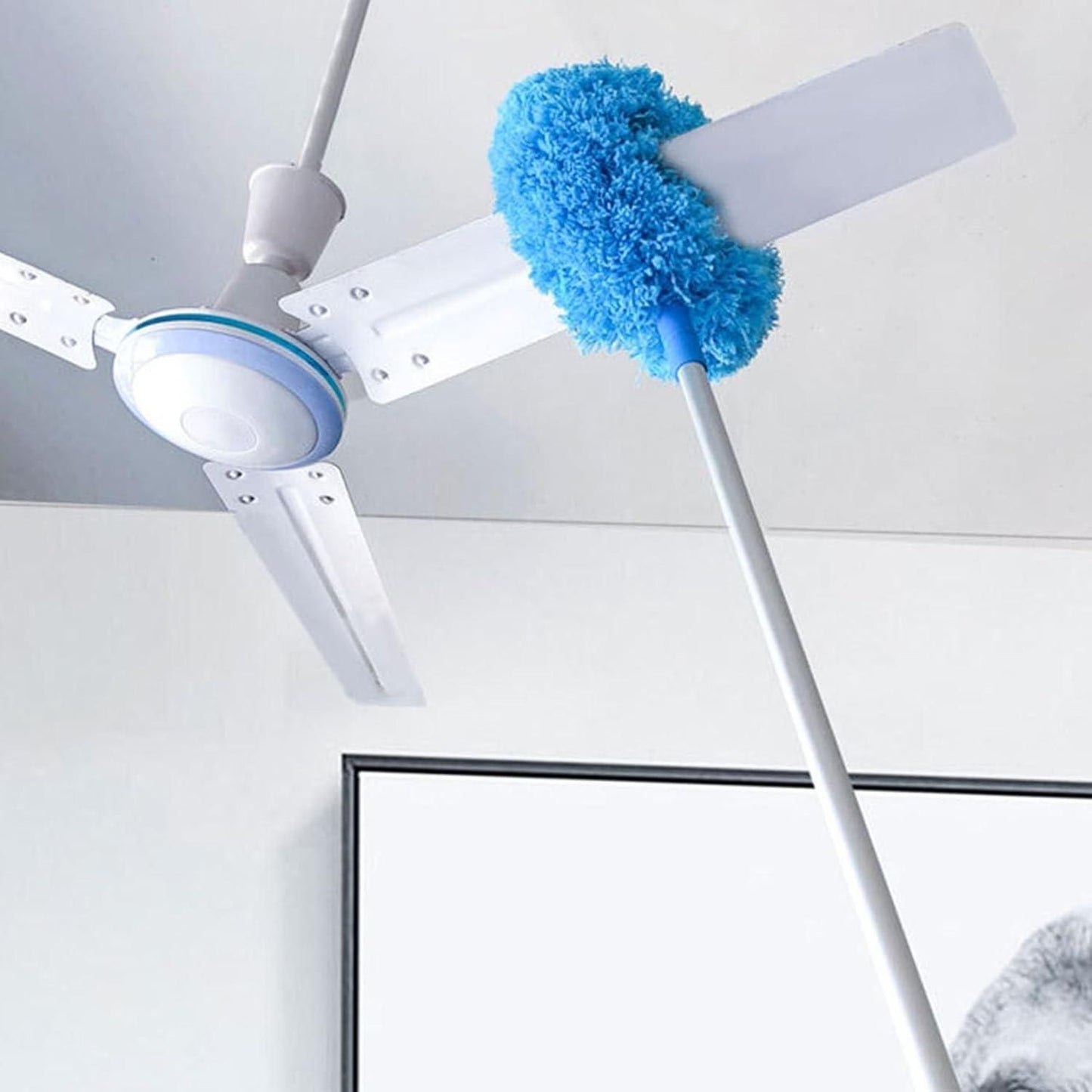 Washable Ceiling Fan Cleaner Duster – Extendable, Reusable & Ultra-Soft Microfiber Head