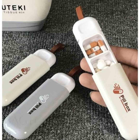 Three-Compartment Small Pill Organizer Box es7me6-ax