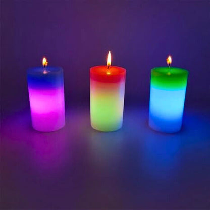 Colour Changing Mood Candle – LED Light with Magical Multi-Color Glow es7me6-ax
