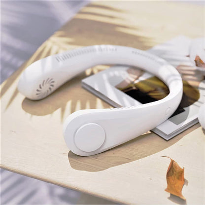 Portable Bladeless Hanging Rechargeable Neck Fan — Hands-Free Cooling