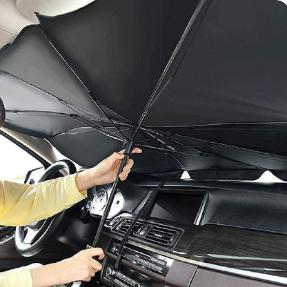 Premium Foldable Car Windshield Sun Shade Umbrella – Heat & UV Shield