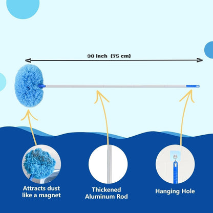 Washable Ceiling Fan Cleaner Duster – Extendable, Reusable & Ultra-Soft Microfiber Head