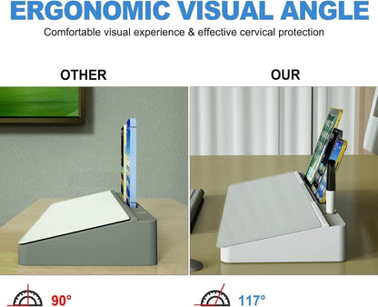 Storage Desk Board – Whiteboard with Hidden Desk Organizer & Device Slot