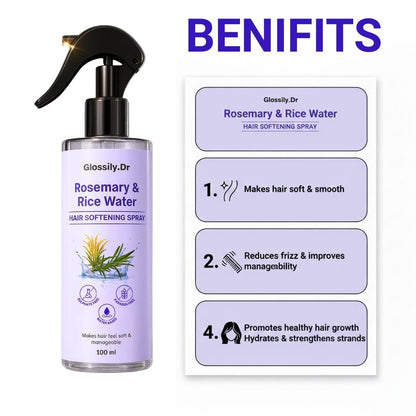 Rosemary Rice Water Hair Growth Spray Total 300 ml (Pack of 3) – Strengthens Roots, Reduces Hair Fall & Boosts Shine