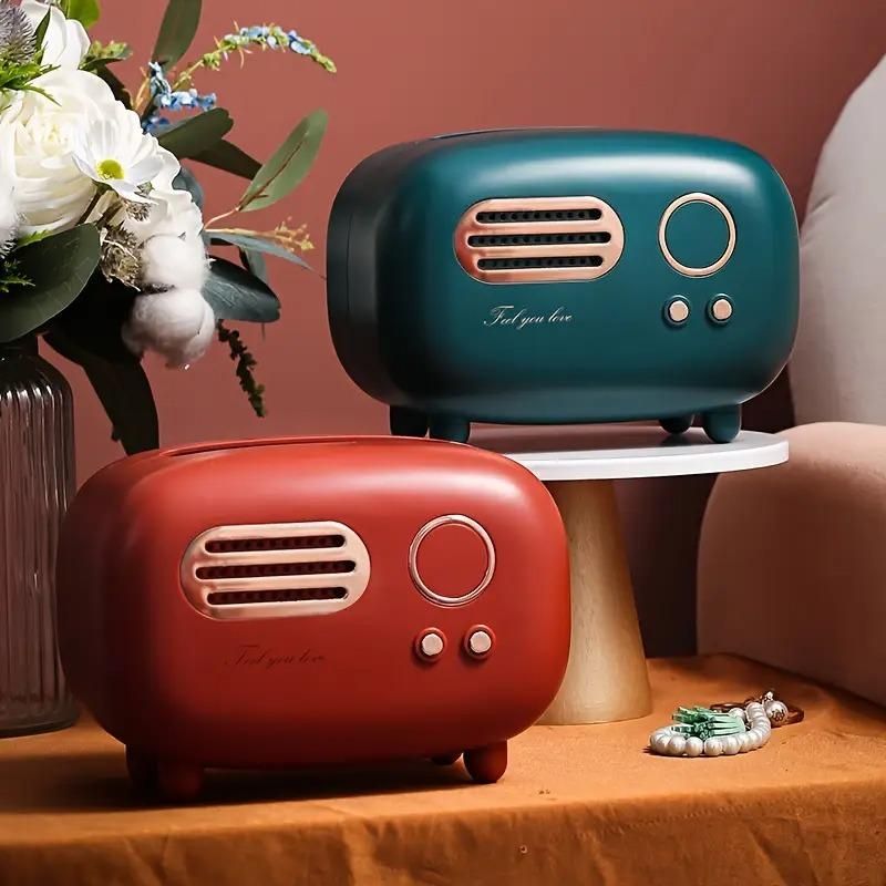 Vintage Radio Tissue Holder – Retro Style Tissue Box for Home & Office
