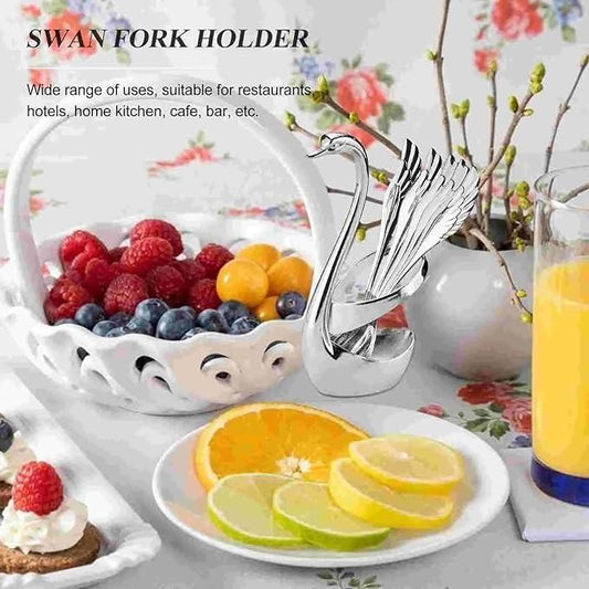 Swan Base Fork Holder Set – Stylish Table Accent