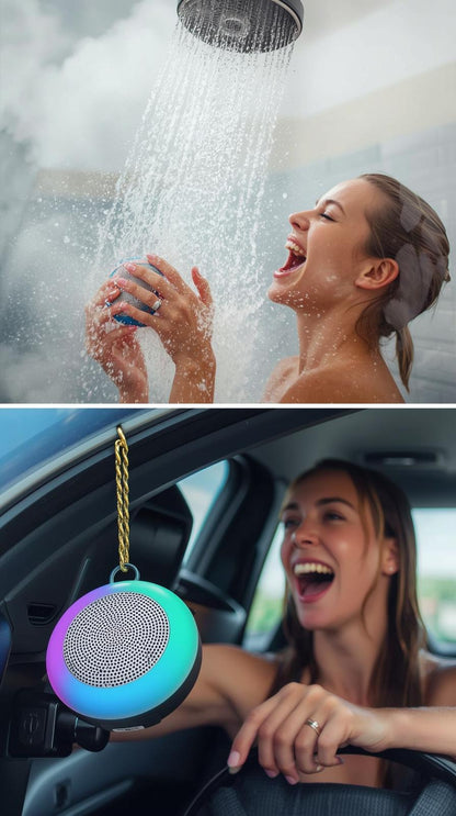 Large Suction Cup Waterproof Bluetooth Speaker – Shower & Outdoor Use