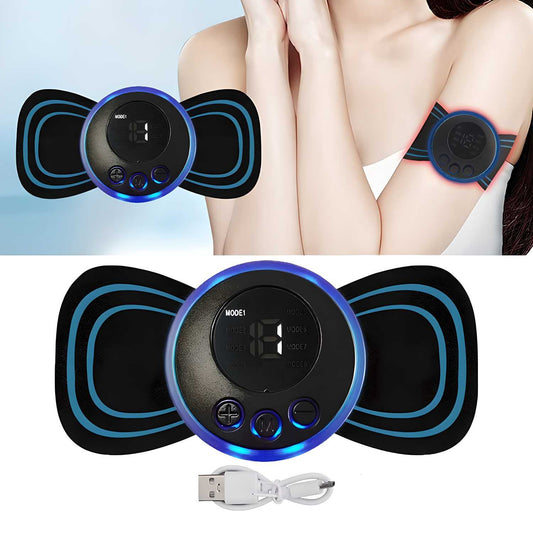 Mini Electric Massager – 8 Modes & 19 Intensity Levels for Full-Body Pain Relief