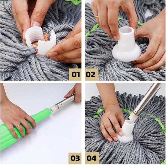 Self-Twisting Water Rotating Mop – 360° Spin Cleaning System