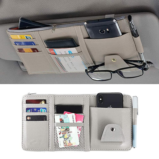 Car Styling Sun Visor Organizer – Multi-Pocket Car Storage Pouch