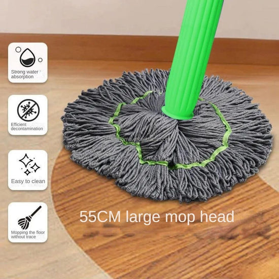 Self-Twisting Water Rotating Mop – 360° Spin Cleaning System