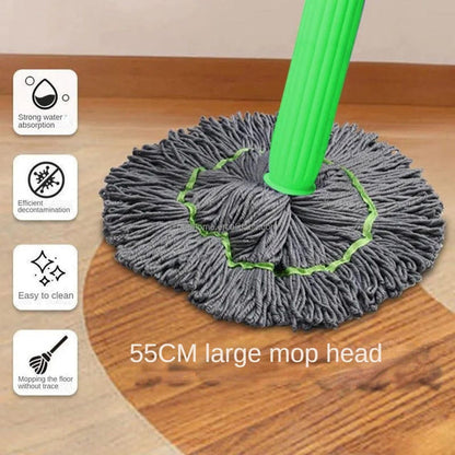 Self-Twisting Water Rotating Mop – 360° Spin Cleaning System