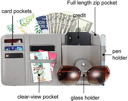 Car Styling Sun Visor Organizer – Multi-Pocket Car Storage Pouch