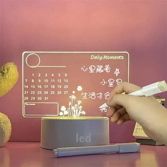 3D Acrylic Writing Board – Glow & Create