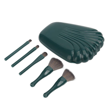5-Piece Soft Bristle Brush Set + Mirror Case