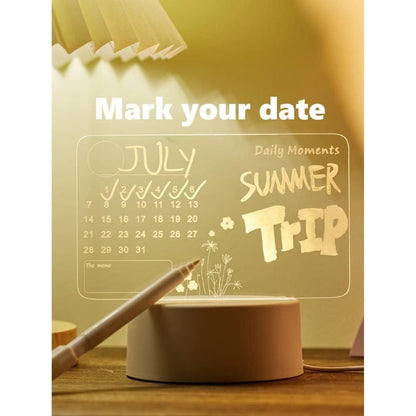 3D Acrylic Writing Board – Glow & Create