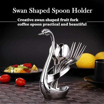 Swan Base Fork Holder Set – Stylish Table Accent
