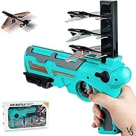 Airplane Launcher Toy Gun with Foam Glider