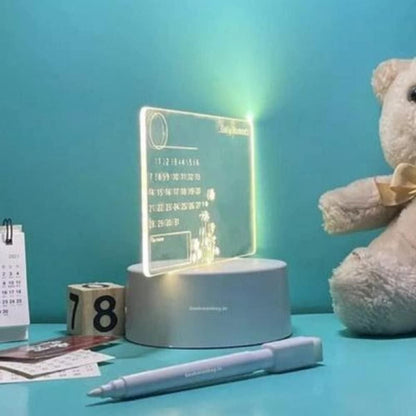 3D Acrylic Writing Board – Glow & Create