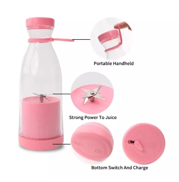 Electric Portable Mini Juicer Bottle – Wireless Smoothie Blender