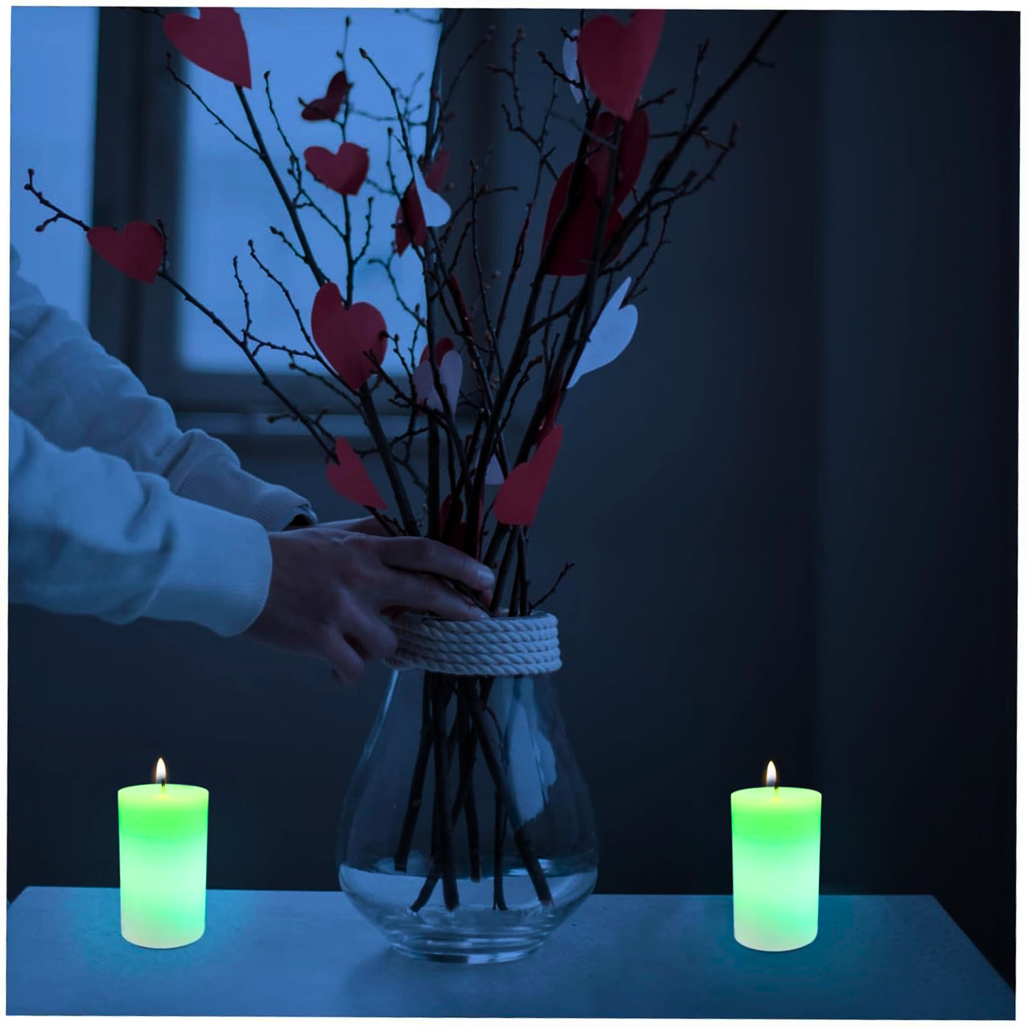 Colour Changing Mood Candle – LED Light with Magical Multi-Color Glow es7me6-ax