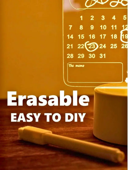 3D Acrylic LED Writing Board – Glow & Create es7me6-ax