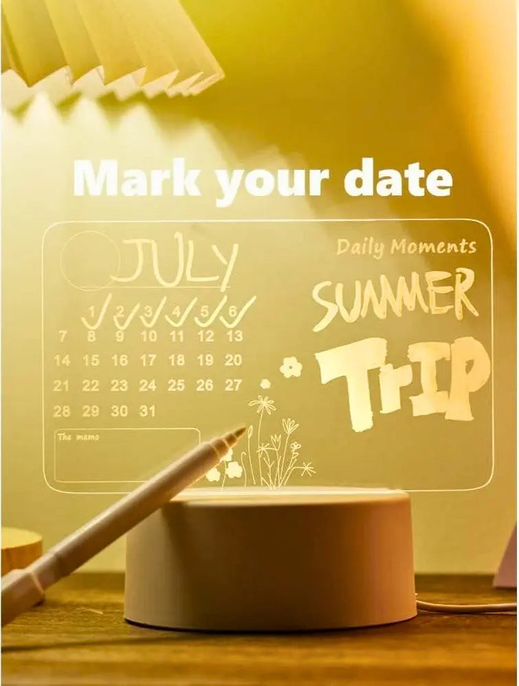 3D Acrylic LED Writing Board – Glow & Create es7me6-ax