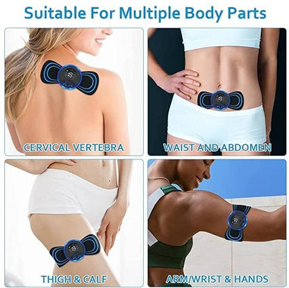 Mini Electric Massager – 8 Modes & 19 Intensity Levels for Full-Body Pain Relief