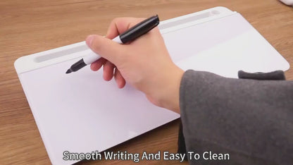 Storage Desk Board – Whiteboard with Hidden Desk Organizer & Device Slot